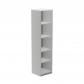 rocada-armario-estanteria-alto-sin-puertas-195x45x45-estructura-gris-tapa-blanco