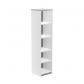 Rocada armario estantería alto sin puertas 195x45x45 estructura gris/tapa blanco