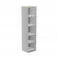 rocada-armario-estanteria-alto-sin-puertas-195x45x45-estructura-gris-tapa-haya