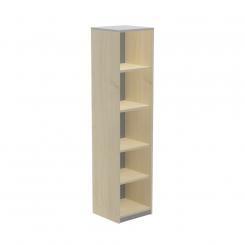Rocada armario estantería alto sin puertas 195x45x45 estructura haya/tapa gris