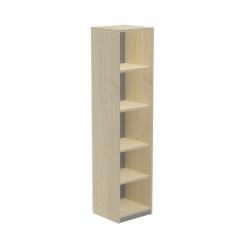 Rocada armario estantería alto sin puertas 195x45x45 estructura haya/tapa roble