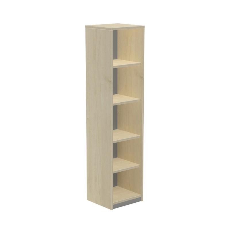 rocada-armario-estanteria-alto-sin-puertas-195x45x45-estructura-haya-tapa-roble
