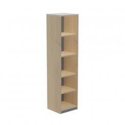 Rocada armario estantería alto sin puertas 195x45x45 estructura roble/tapa gris