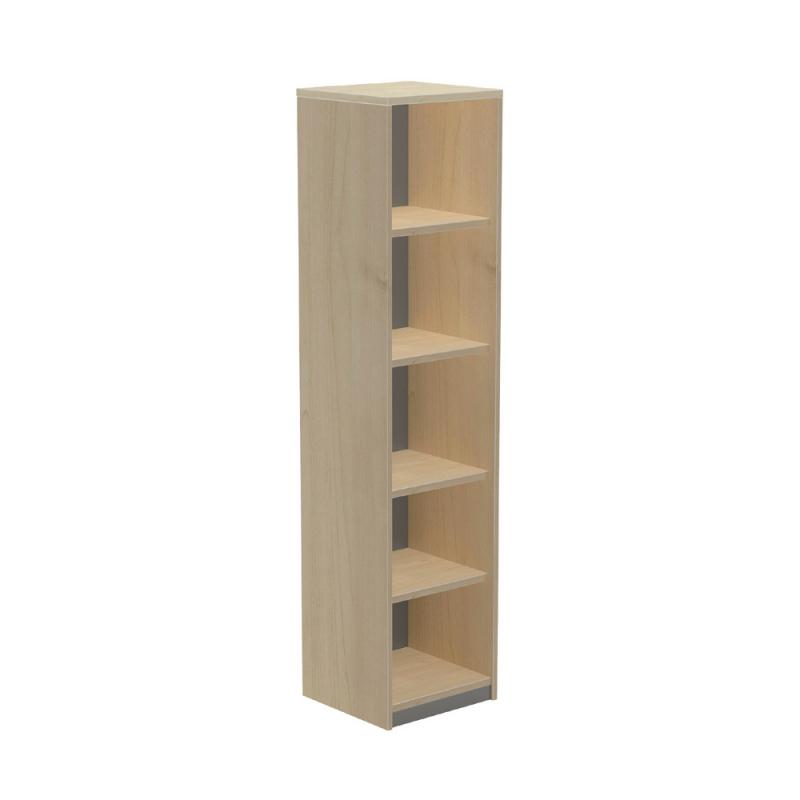 rocada-armario-estanteria-alto-sin-puertas-195x45x45-estructura-roble-tapa-haya