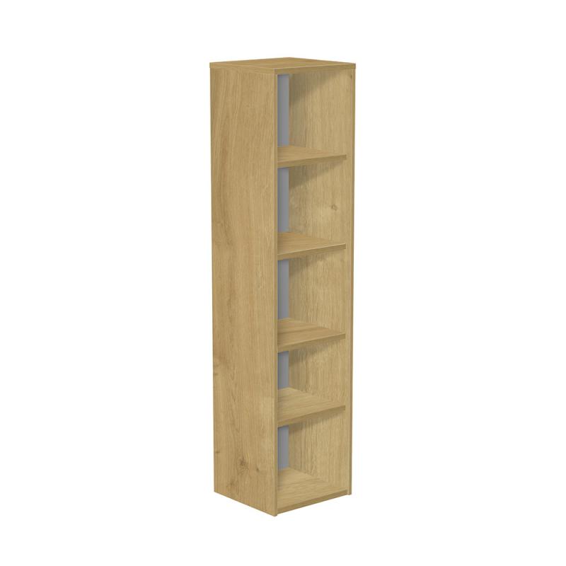 rocada-armario-estanteria-alto-sin-puertas-195x45x45-estructura-roble-tapa-roble