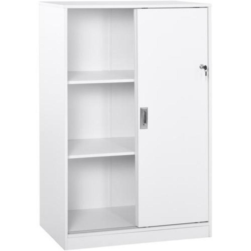 Rocada armario estantería alto sin puertas 195x90x45 estructura blanca/tapa blanco