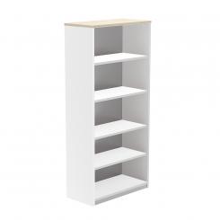 Rocada armario estantería alto sin puertas 195x90x45 estructura blanca/tapa haya. DISPONIBLE EN DISTINTOS ACABADOS. CONSÚLTANOS TODAS LAS OPCIONES DISPONIBLES.