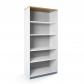 rocada-armario-estanteria-alto-sin-puertas-195x90x45-estructura-blanca-tapa-roble
