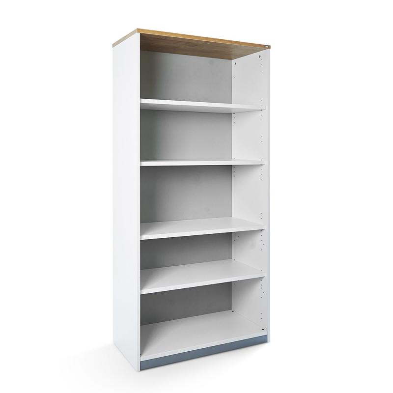 rocada-armario-estanteria-alto-sin-puertas-195x90x45-estructura-blanca-tapa-roble