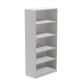 rocada-armario-estanteria-alto-sin-puertas-195x90x45-estructura-gris-tapa-blanco