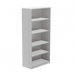 Rocada armario estantería alto sin puertas 195x90x45 estructura gris/tapa blanco