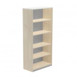 Rocada armario estantería alto sin puertas 195x90x45 estructura haya/tapa blanco