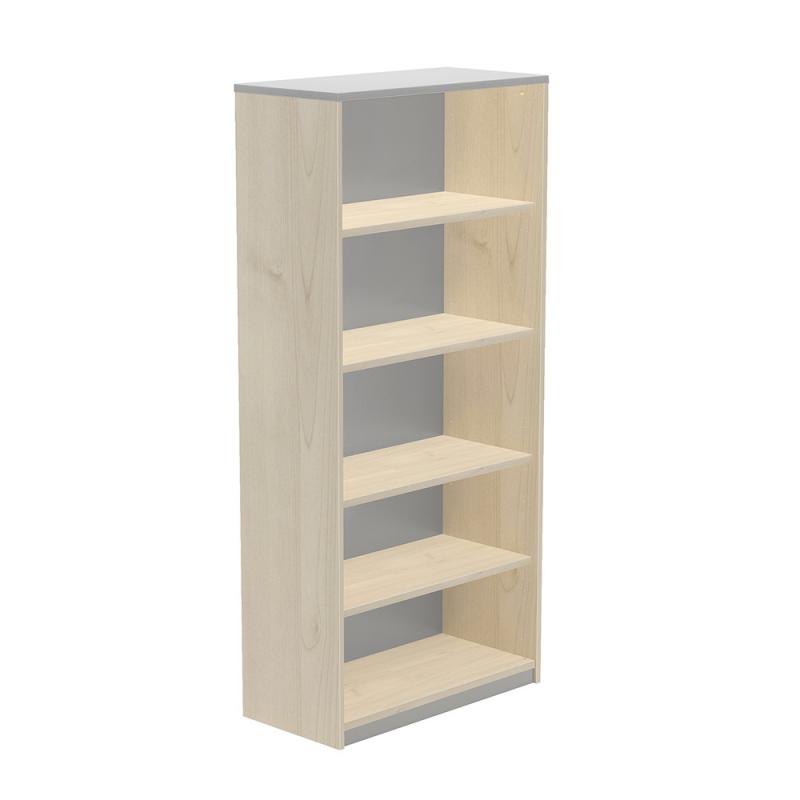 rocada-armario-estanteria-alto-sin-puertas-195x90x45-estructura-haya-tapa-gris