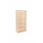 Rocada armario estantería alto sin puertas 195x90x45 estructura haya/tapa haya