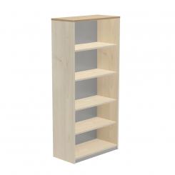 Rocada armario estantería alto sin puertas 195x90x45 estructura haya/tapa roble