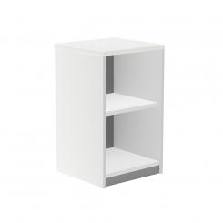 Rocada armario estantería bajo sin puertas 78x45x45 estructura blanca/tapa blanco