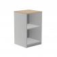 Rocada armario estantería bajo sin puertas 78x45x45 estructura gris/tapa haya