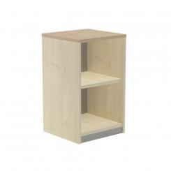 Rocada armario estantería bajo sin puertas 78x45x45 estructura haya/tapa roble