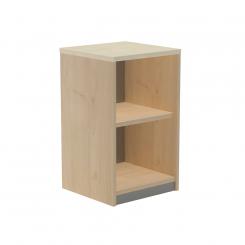 Rocada armario estantería bajo sin puertas 78x45x45 estructura roble/tapa haya