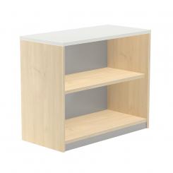 Rocada armario estantería bajo sin puertas 78x90x45 estructura haya/tapa blanco