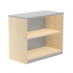 Rocada armario estantería bajo sin puertas 78x90x45 estructura haya/tapa gris