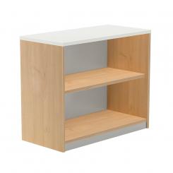 Rocada armario estantería bajo sin puertas 78x90x45 estructura roble/tapa blanco