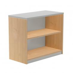 Rocada armario estantería bajo sin puertas 78x90x45 estructura roble/tapa gris