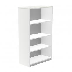 Rocada armario estantería medio sin puertas 156x90x45 estructura blanca/tapa blanco