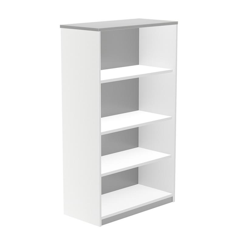 rocada-armario-estanteria-medio-sin-puertas-156x90x45-estructura-blanca-tapa-gris