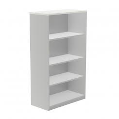 Rocada armario estantería medio sin puertas 156x90x45 estructura gris/tapa blanco