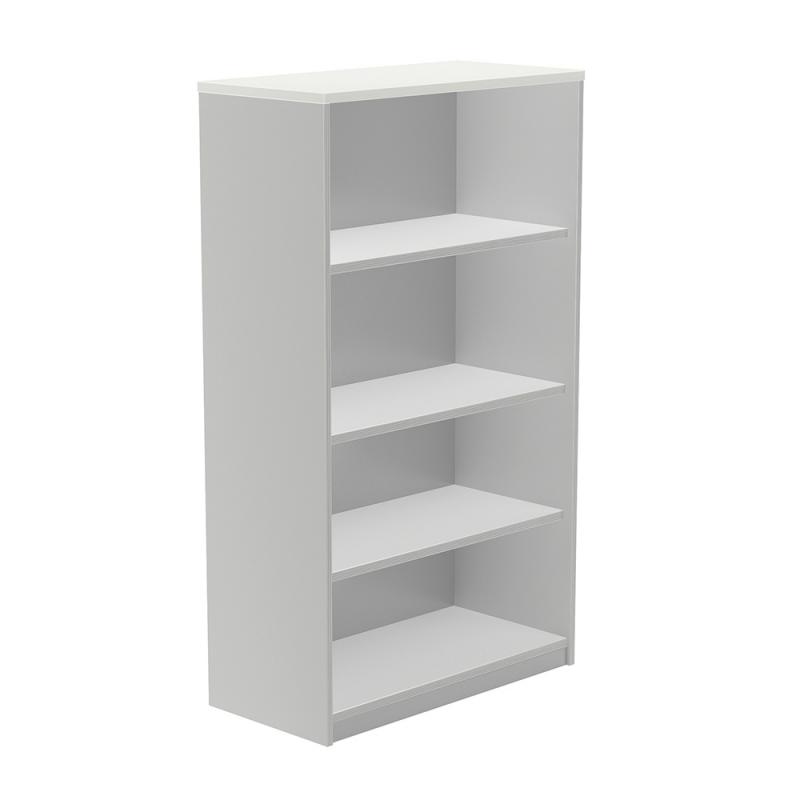 rocada-armario-estanteria-medio-sin-puertas-156x90x45-estructura-gris-tapa-blanco