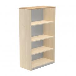 Rocada armario estantería medio sin puertas 156x90x45 estructura haya/tapa roble