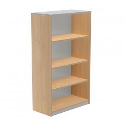 Rocada armario estantería medio sin puertas 156x90x45 estructura roble/tapa gris