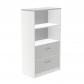 Rocada armario medio carpetero 156x90x45 estructura gris/frontales blanco