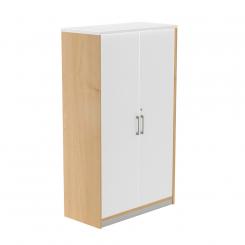 Rocada armario medio con puertas 156x90x45 estructura roble/puertas blanco