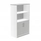 rocada-armario-medio-con-puertas-bajas-156x90x45-estructura-blanca-puertas-gris