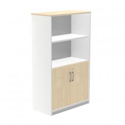 Rocada armario medio con puertas bajas 156x90x45 estructura blanca/puertas haya. DISPONIBLE EN DISTINTOS ACABADOS. CONSÚLTANOS TODAS LAS OPCIONES DISPONIBLES.
