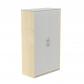 Rocada armario medio con puertas bajas 156x90x45 estructura gris/puertas haya