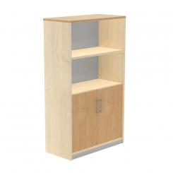 Rocada armario medio con puertas bajas 156x90x45 estructura haya/puertas roble