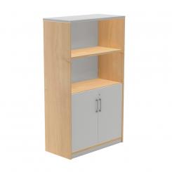 Rocada armario medio con puertas bajas 156x90x45 estructura roble/puertas gris