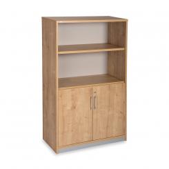 Rocada armario medio con puertas bajas 156x90x45 estructura roble/puertas roble