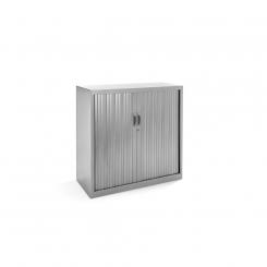 Rocada armario metálico persiana 102x105x45 RAL 9006 incluye 2 baldas. color gris. medida 102x105x45cm