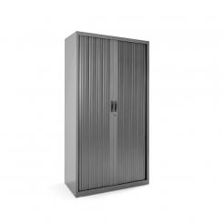 Rocada armario metálico persiana 102x198x45 RAL 7015 incluye 4 baldas color antracita medida 102x198x45cm