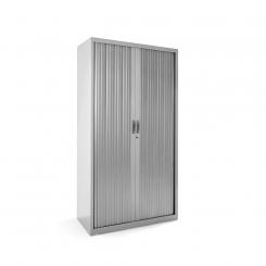 Rocada armario metálico persiana 102x198x45 RAL 9006 incluye 4 baldas. color gris. medida 102x198x45cm