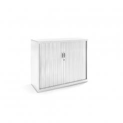 Rocada armario metálico persiana 120x105x45 RAL 9003 incluye 2 baldas. color blanco. medida 120x105x45cm (largo x alto x prof.). DISPONIBLE EN DISTINTOS ACABADOS. CONSÚLTANOS TODAS LAS OPCIONES DISPONIBLES.