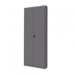 Rocada armario metálico puertas batientes color antracita RAL 7015 incluye 4 baldas. medida 102x198x45cm