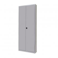 Rocada armario metálico puertas batientes color gris RAL 9006 incluye 4 baldas. medida 102x198x45cm