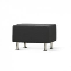 ROCADA Be Soft Modulo Sillon Basico 66X73,8X44,6Cm. Sofá Central Con Brazo, Sin Respaldo. Tapizado En Color Negro/Gris. Estructura Negra. Espuma De Alta Densidad.  Color Negro/Gris.
