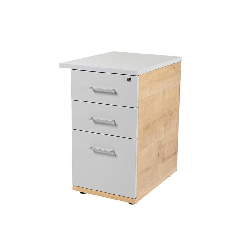 rocada-cajonera-buck-2-cajones-carpetero-laterales-roble-techo-frente-gris