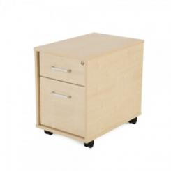 Rocada cajonera buck móvil 1 cajón + carpetero. color: estructura haya / frontal  haya